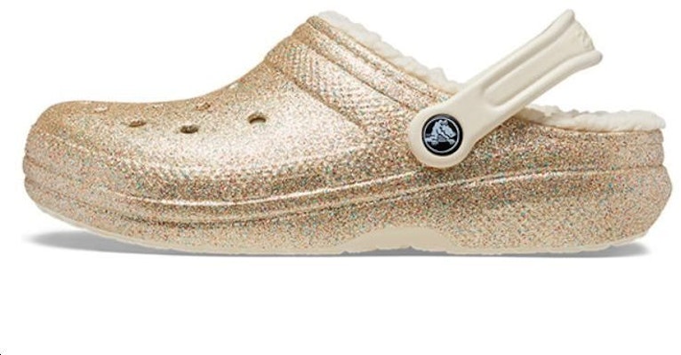 Crocs Classic Glitter Lined Clogs 'Gold White' 205842-93S Buy Crocs Classic Glitter Lined Clogs 'Gold White' 205842-93S