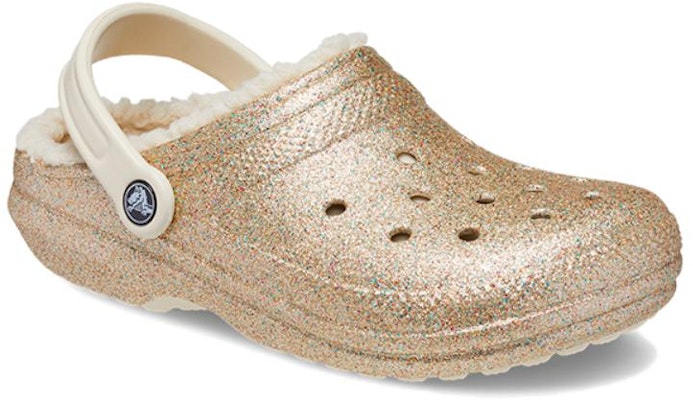 Crocs Classic Glitter Lined Clogs 'Gold White' 205842-93S Lookbook Crocs Classic Glitter Lined Clogs 'Gold White' 205842-93S