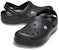 (W) Crocs Classic Glitter Sandal Outdoor 'Black Comfort' - Sandal Hitam Selesa. 205419-001