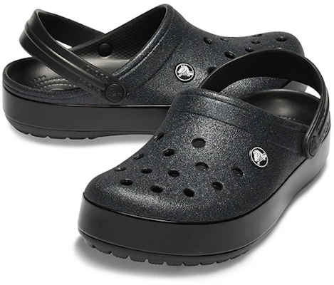 (W) Crocs Classic Glitter Sandal Outdoor 'Black Comfort' - Sandal Hitam Selesa. 205419-001 Shop (W) Crocs Classic Glitter Sandal Outdoor 'Black Comfort' - Sandal Hitam Selesa. 205419-001