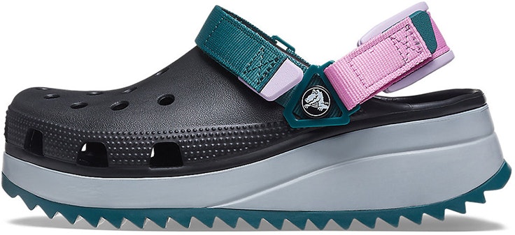 women-crocs-classic-hiker-clog-black-gey-teal-206772-988