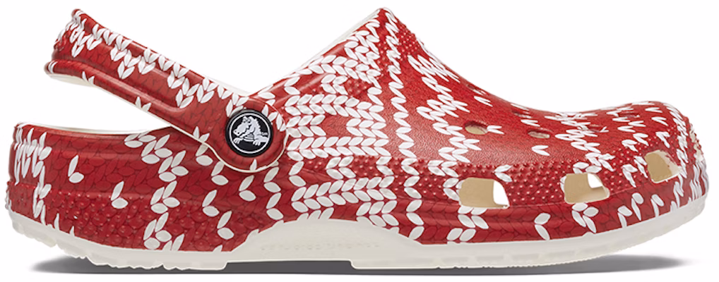 (Women) Crocs Classic Holiday Sweater Graphic 'Red White' 209237-90H Order (Women) Crocs Classic Holiday Sweater Graphic 'Red White' 209237-90H