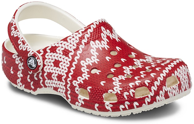 (W) 크록스 클래식 홀리데이 스웨터 레드 화이트 (Crocs Classic Holiday Sweater Red White) 209237-90H Lookbook (W) 크록스 클래식 홀리데이 스웨터 레드 화이트 (Crocs Classic Holiday Sweater Red White) 209237-90H