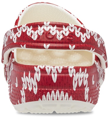 (W) 크록스 클래식 홀리데이 스웨터 레드 화이트 (Crocs Classic Holiday Sweater Red White) 209237-90H Purchase (W) 크록스 클래식 홀리데이 스웨터 레드 화이트 (Crocs Classic Holiday Sweater Red White) 209237-90H