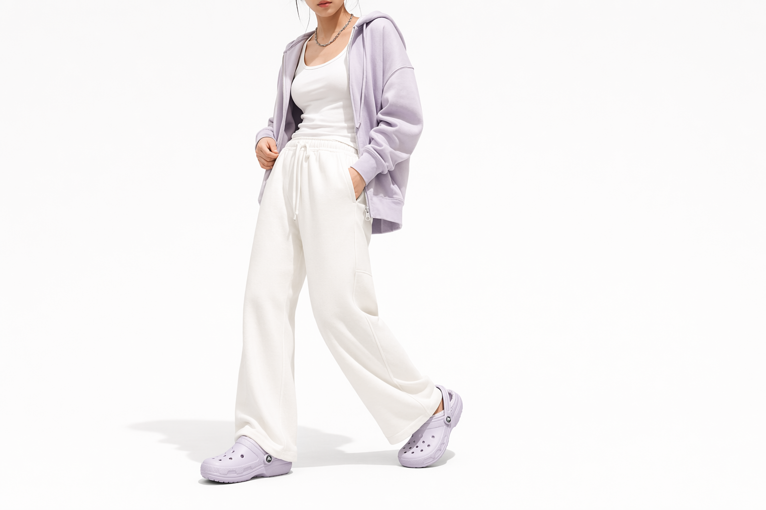 Order (Women) Crocs Classic Lined 'Light Purple' 203591-5OP