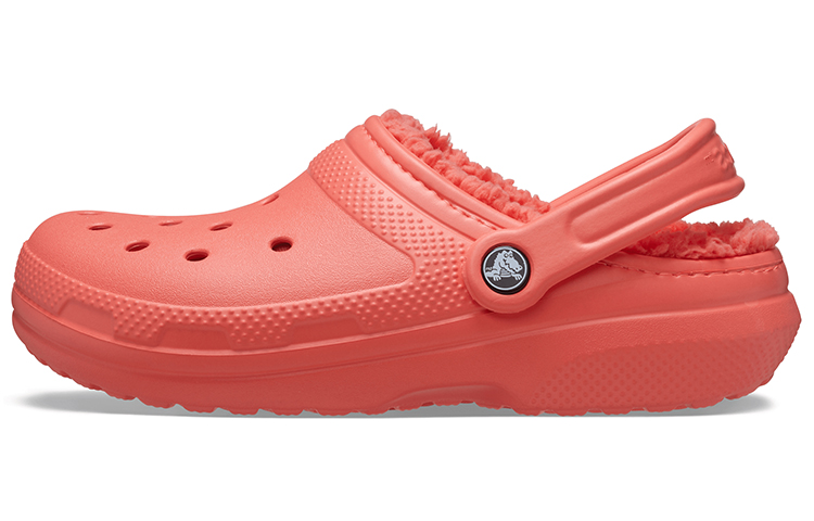 (Women) Crocs Classic Lined Clog 'Orange' 203591-6SL