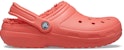 (W) Crocs Classic Lined Clog 'Orange' Terhangat 203591-6SL