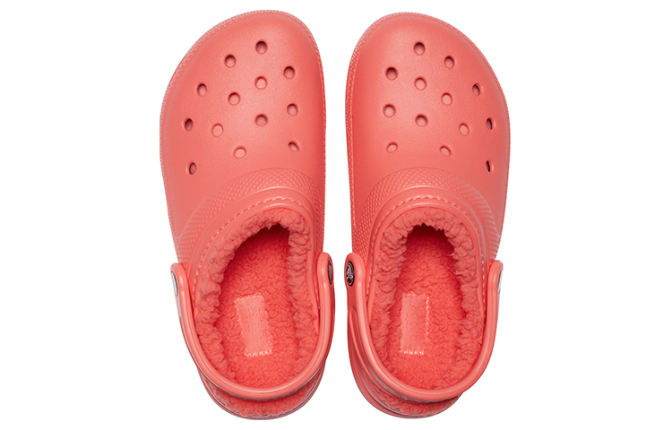 Purchase (Women) Crocs Classic Lined Clog 'Orange' 203591-6SL