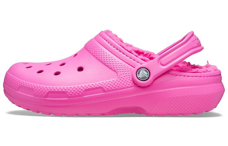 (Women) Crocs Classic Lined Clog 'Pink' 203591-6TB