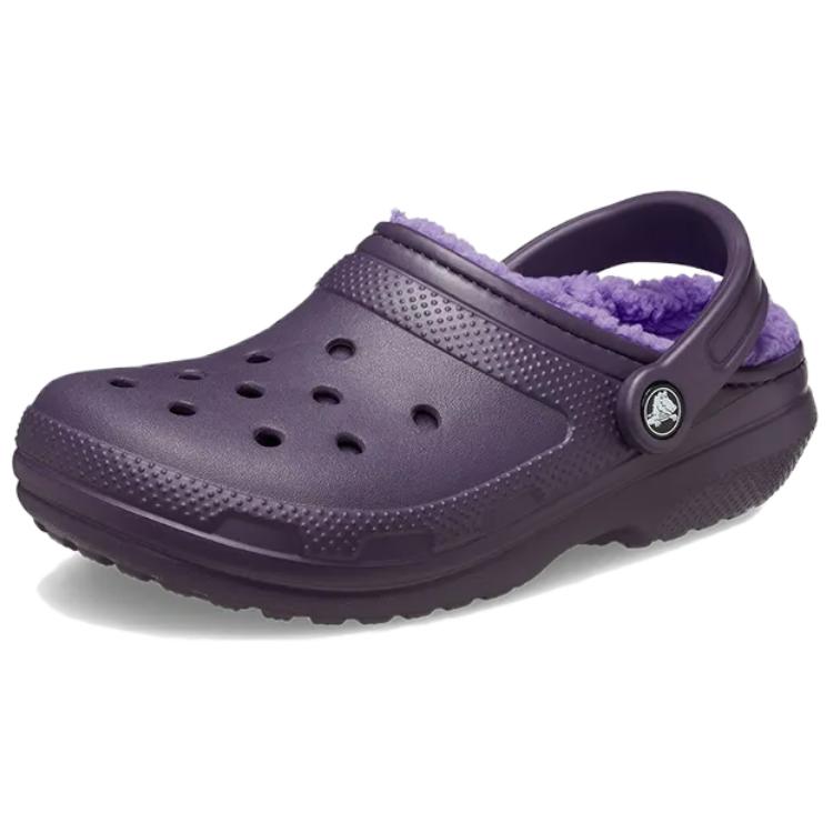 Shop (W) Crocs Classic Lined Clog Dark Iris Lelaki/Wanita 203591-5AS