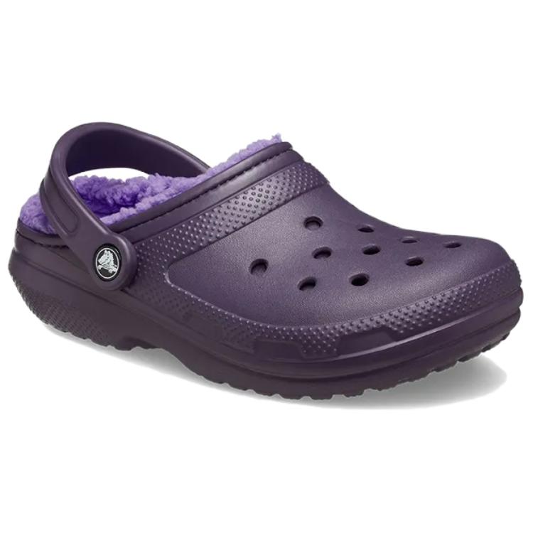 Shop (W) Crocs Classic Forrado Zueco Dark Iris 203591-5AS