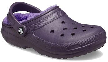 (W) 크록스 클래식 라인드 클로그 다크 아이리스 203591-5AS Shop (W) 크록스 클래식 라인드 클로그 다크 아이리스 203591-5AS