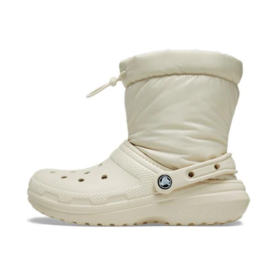 (W) Crocs Classic Lined Neo Puff Boots 'Beige'