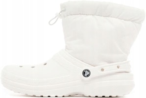 (Women) Crocs Classic Lined Neo Puff Boots 'White' 206630-143 (Women) Crocs Classic Lined Neo Puff Boots 'White' 206630-143