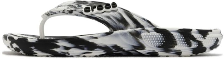 (Women) Crocs Classic Marbled Flip 'Black White' 207822-066 (Women) Crocs Classic Marbled Flip 'Black White' 207822-066