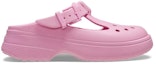 Order (Women) Crocs Classic Mary Jane Clog Pink Tweed 210581-6WY