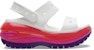 (W) Sandal Crocs Classic Mega Crush 'Putih Merah Ungu' 207989-94S