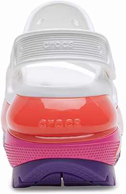 (W) Sandal Crocs Classic Mega Crush 'Putih Merah Ungu' 207989-94S 2