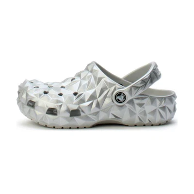 Crocs Classic Metallic Geometric Clog Silver