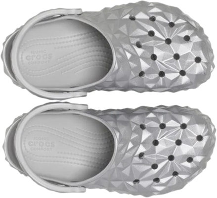 (W) Crocs经典金属几何银色洞洞鞋 210002-040 Order (W) Crocs经典金属几何银色洞洞鞋 210002-040