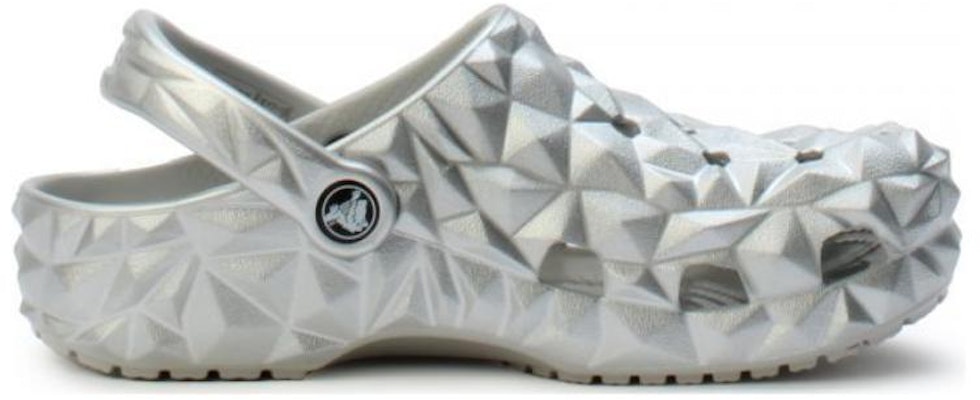 Crocs Classic Metallic Geometric Clog Silver 210002-040 Order Crocs Classic Metallic Geometric Clog Silver 210002-040