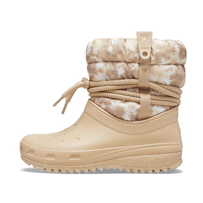 (W) Crocs Classic Neo Puff Luxe Boots 'Beige White'