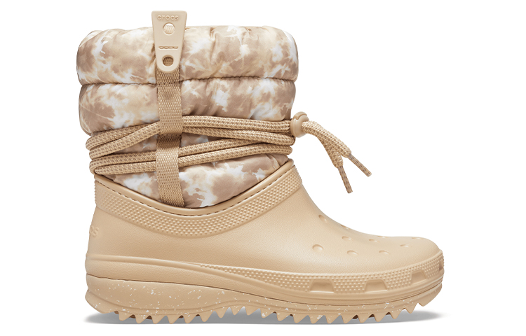 Order (Women) Crocs Classic Neo Puff Luxe Boots 'Beige White' 207312-2E9
