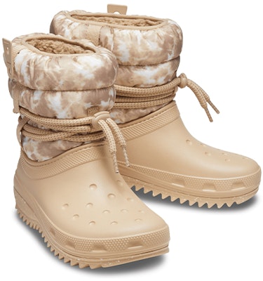 (Women) Crocs Classic Neo Puff Luxe Boots 'Beige White' 207312-2E9 Shop (Women) Crocs Classic Neo Puff Luxe Boots 'Beige White' 207312-2E9