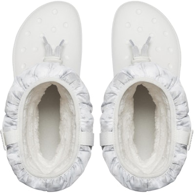 (Women) Crocs Classic Neo Puff Luxe Boots 'White Grey' 207312-1CR Purchase (Women) Crocs Classic Neo Puff Luxe Boots 'White Grey' 207312-1CR