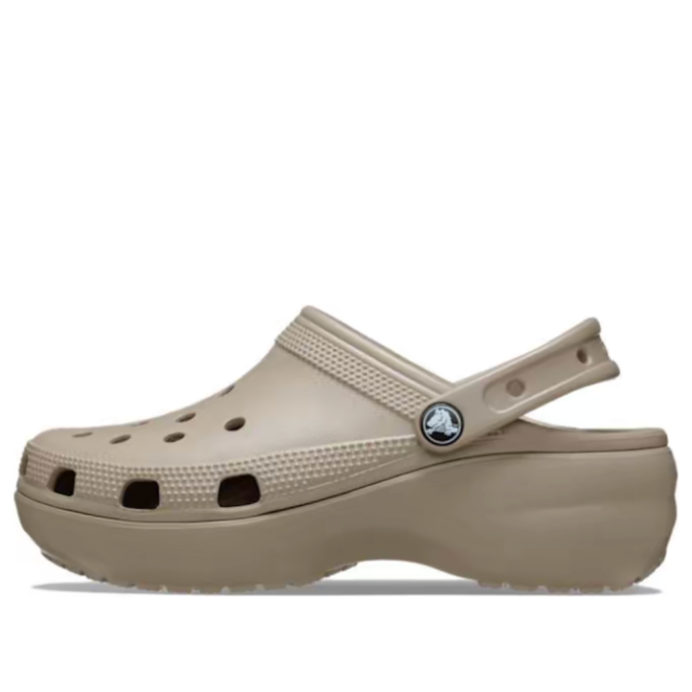 (Women) Crocs Classic Plaform Clog 'Taupe' 206750-214