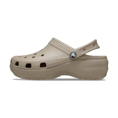 (W) Crocs Classic Plaform Clog 'Taupe'