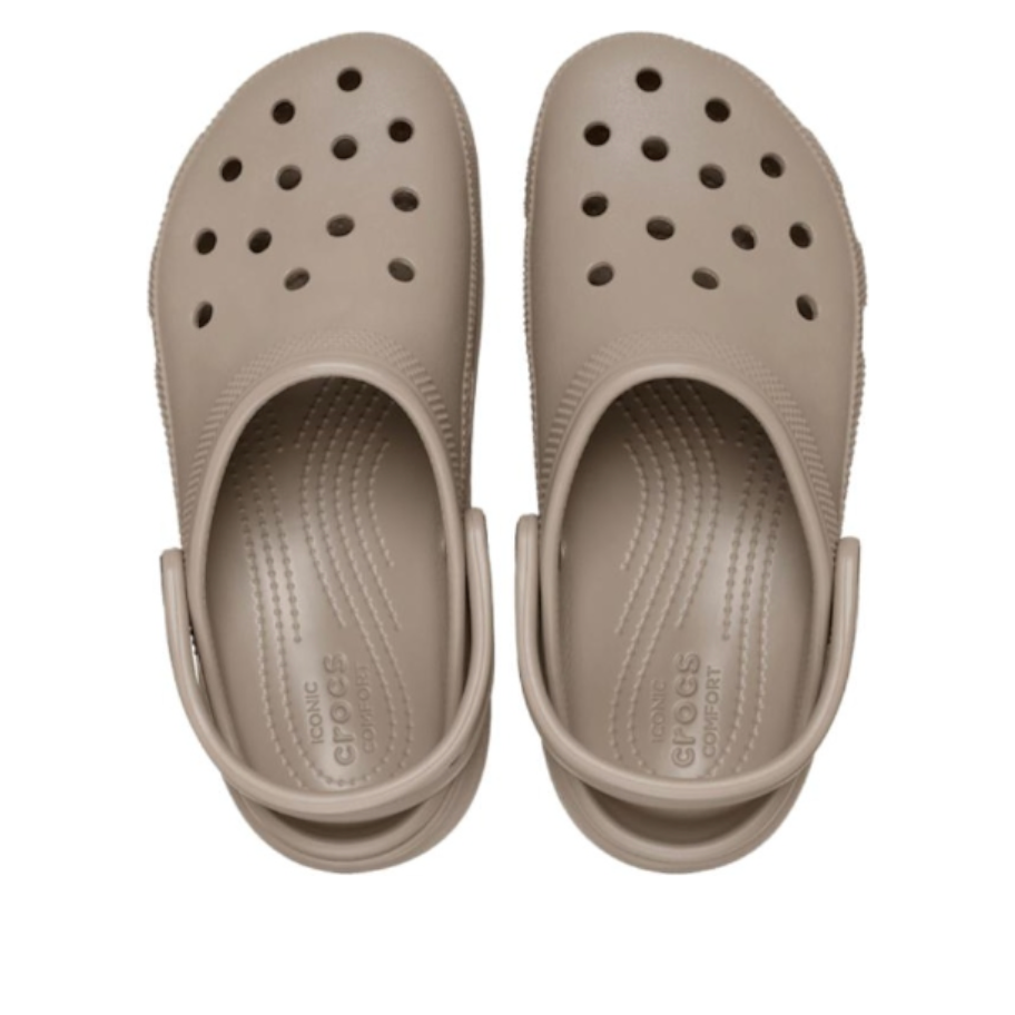 Lookbook (W) Crocs Classic Platform Clog ''Taupe'' Kelabu Coklat. 206750-214