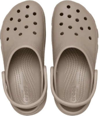 (W) Crocs Classic Platform Clog ''Taupe'' Kelabu Coklat. 206750-214 Lookbook (W) Crocs Classic Platform Clog ''Taupe'' Kelabu Coklat. 206750-214