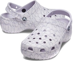 Crocs 經典平台 4 休閒洞洞涼鞋 女款 紫 Lookbook Crocs 經典平台 4 休閒洞洞涼鞋 女款 紫