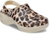 (W) Crocs Classic Platform 'Leopard' - Klasik Rata Harimau Bintang 207844-2Y4
