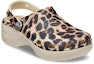 Order (W) Crocs Classic Platform 'Leopard' - Klasik Rata Harimau Bintang 207844-2Y4