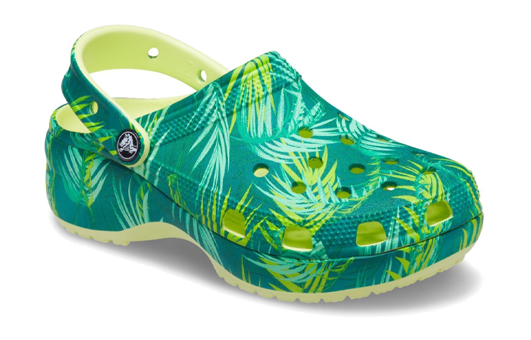Lookbook (W) Crocs Classic Plataforma 'Verde Tropical' 207177-90H