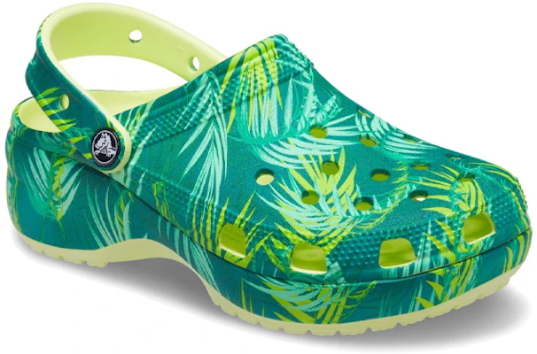 (W) Crocs Classic Plataforma 'Verde Tropical' 207177-90H Lookbook (W) Crocs Classic Plataforma 'Verde Tropical' 207177-90H
