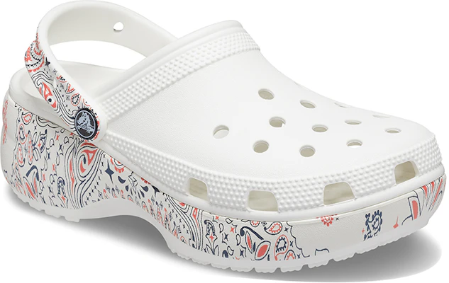 卡駱馳 Classic Clog 滿印繪畫圖案 厚底運動涼鞋 白 Lookbook 卡駱馳 Classic Clog 滿印繪畫圖案 厚底運動涼鞋 白