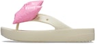 Buy (W) Crocs Classic Platform Dengan Riben Flip-Flops 'Beige Pink' 210182-2Y2