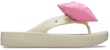(W) Crocs Classic Platform Dengan Riben Flip-Flops 'Beige Pink' 210182-2Y2