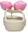 Shop (W) Crocs Classic Platform Dengan Riben Flip-Flops 'Beige Pink' 210182-2Y2