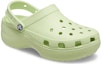 Lookbook (W) Crocs Classic Platform Clog 'Celery' 女士 Kasut Crocs 206750-335