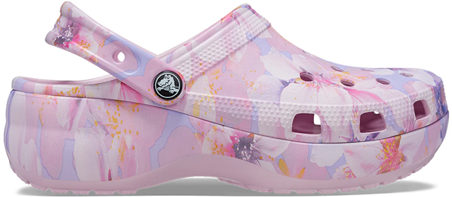 (W) Crocs Classic Platform Clog 'Cherry Blossom' - Bunga Sakura Crocs Platform 208836-6W8 Order (W) Crocs Classic Platform Clog 'Cherry Blossom' - Bunga Sakura Crocs Platform 208836-6W8