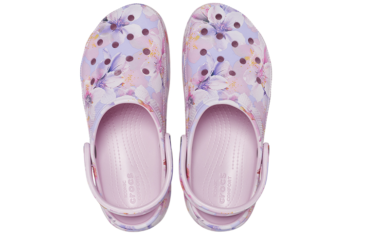 Shop (W) Crocs Classic Platform Clog 'Cherry Blossom' - Bunga Sakura Crocs Platform 208836-6W8