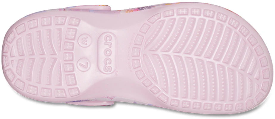 (W) Crocs Classic Platform Clog 'Cherry Blossom' - Bunga Sakura Crocs Platform 208836-6W8 Details for (W) Crocs Classic Platform Clog 'Cherry Blossom' - Bunga Sakura Crocs Platform 208836-6W8
