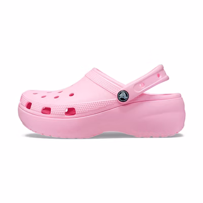 (W) Crocs Classic Platform Clog 'Flamingo'