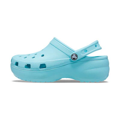 (W) Crocs Classic Platform Clog 'Pure Water'