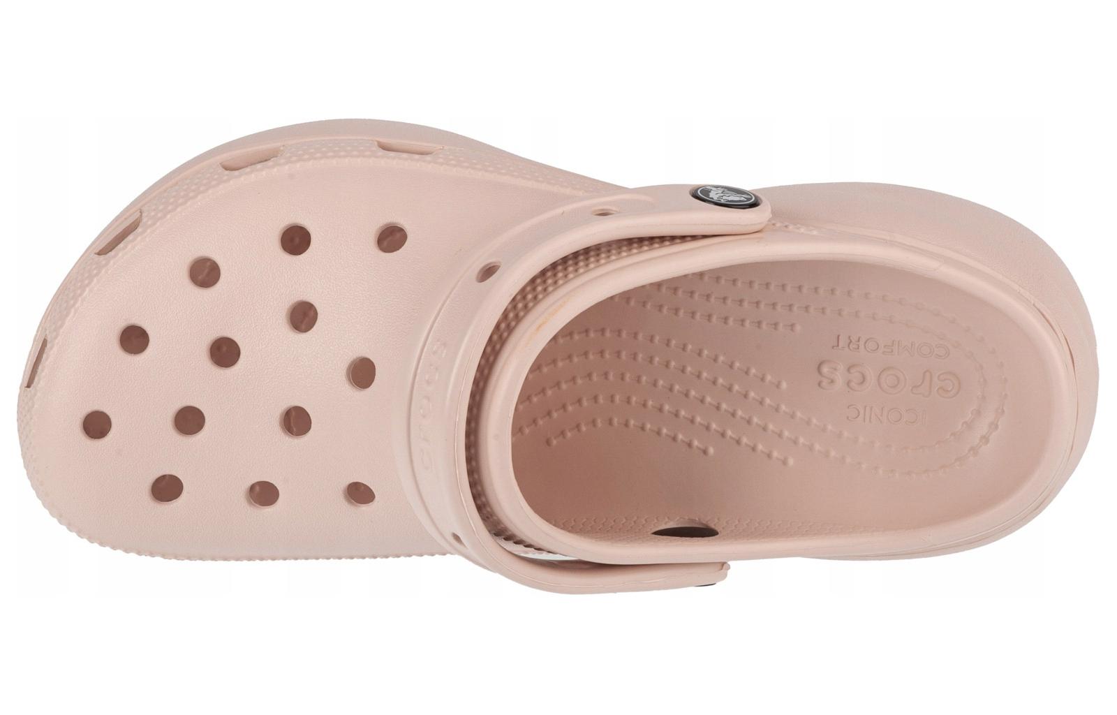 Lookbook Crocs卡骆驰 舒適耐磨 洞洞鞋 女款 石英粉