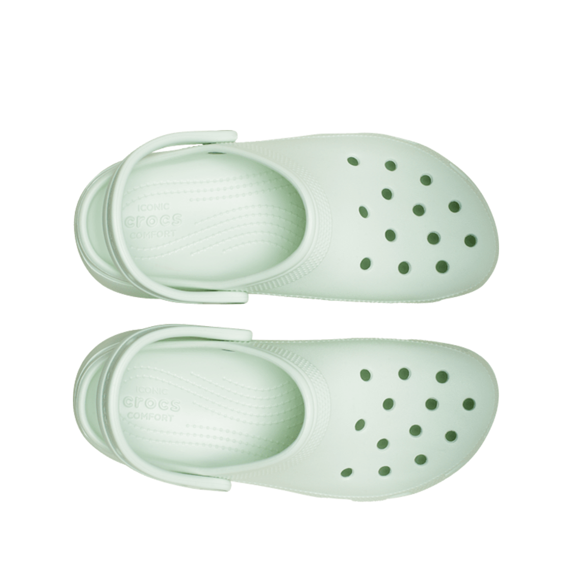 Order (W) Crocs Classic Platform Clog Mint Tint Lelaki Perempuan 206750-3YF